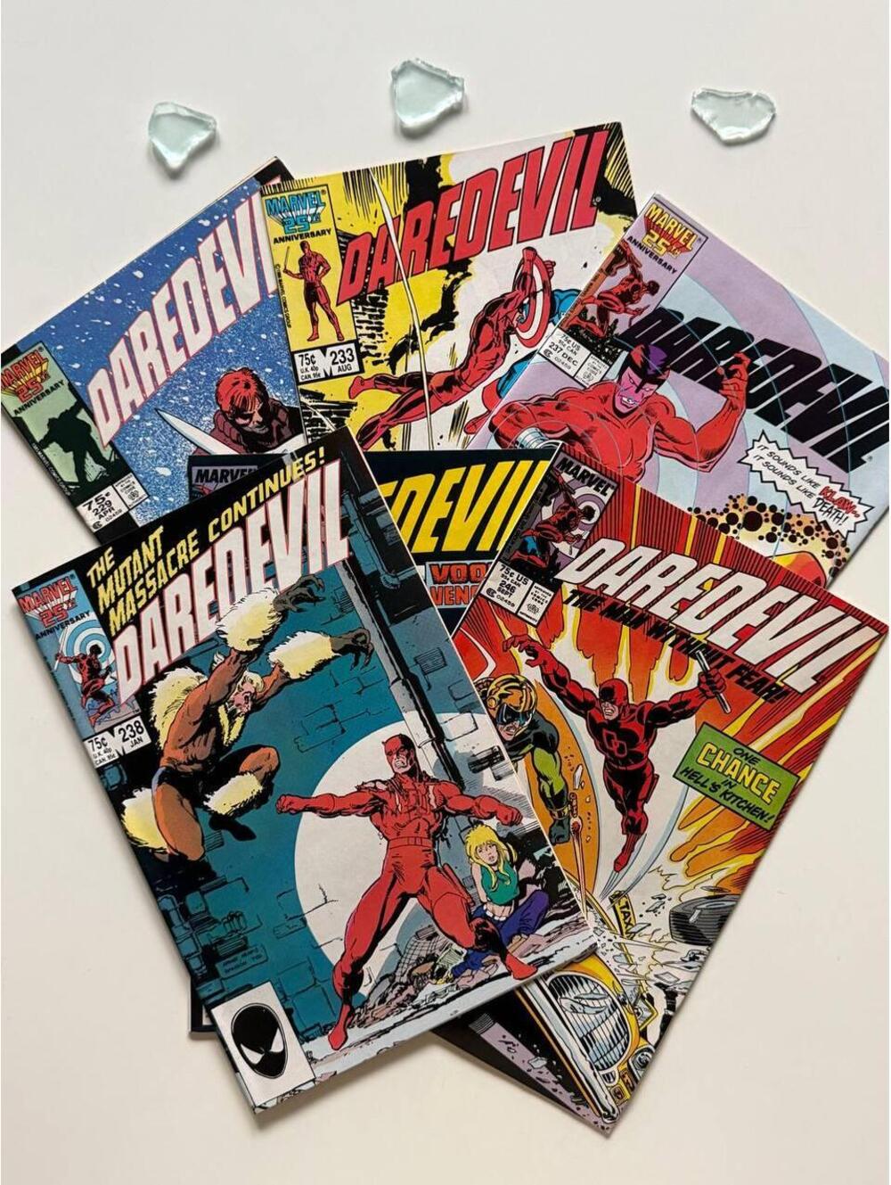 Daredevil Comic Book Lot of 6 (1980s) Frank Miller | Kingpin | Sabretooth